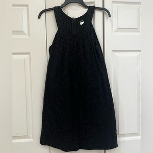 EUC - J. Crew - Black Eyelet Dress with Pockets - Size 10